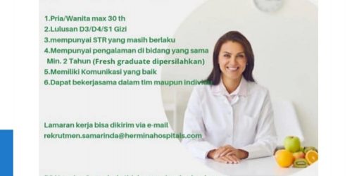 Rekrutmen Ahli Gizi Rs Hermina Samarinda