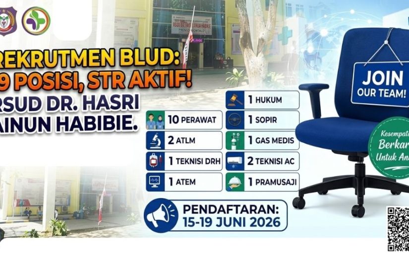Rekrutmen Karyawan BLUD RSUD dr. Hasri Ainun Habibie Provinsi Gorontalo